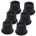 Hanihua 6 Pack Furniture Risers Black Bed Risers 2 Inch, Bed Lifts Risers For Sofa, Couch, Desk, Heavy Duty Bed Frame Risers Tab