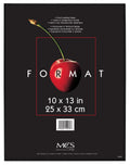 MCS Plastic Format Frame for a 10'' x 13'' Photograph, Color; Black