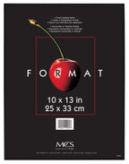 MCS Plastic Format Frame for a 10'' x 13'' Photograph, Color; Black
