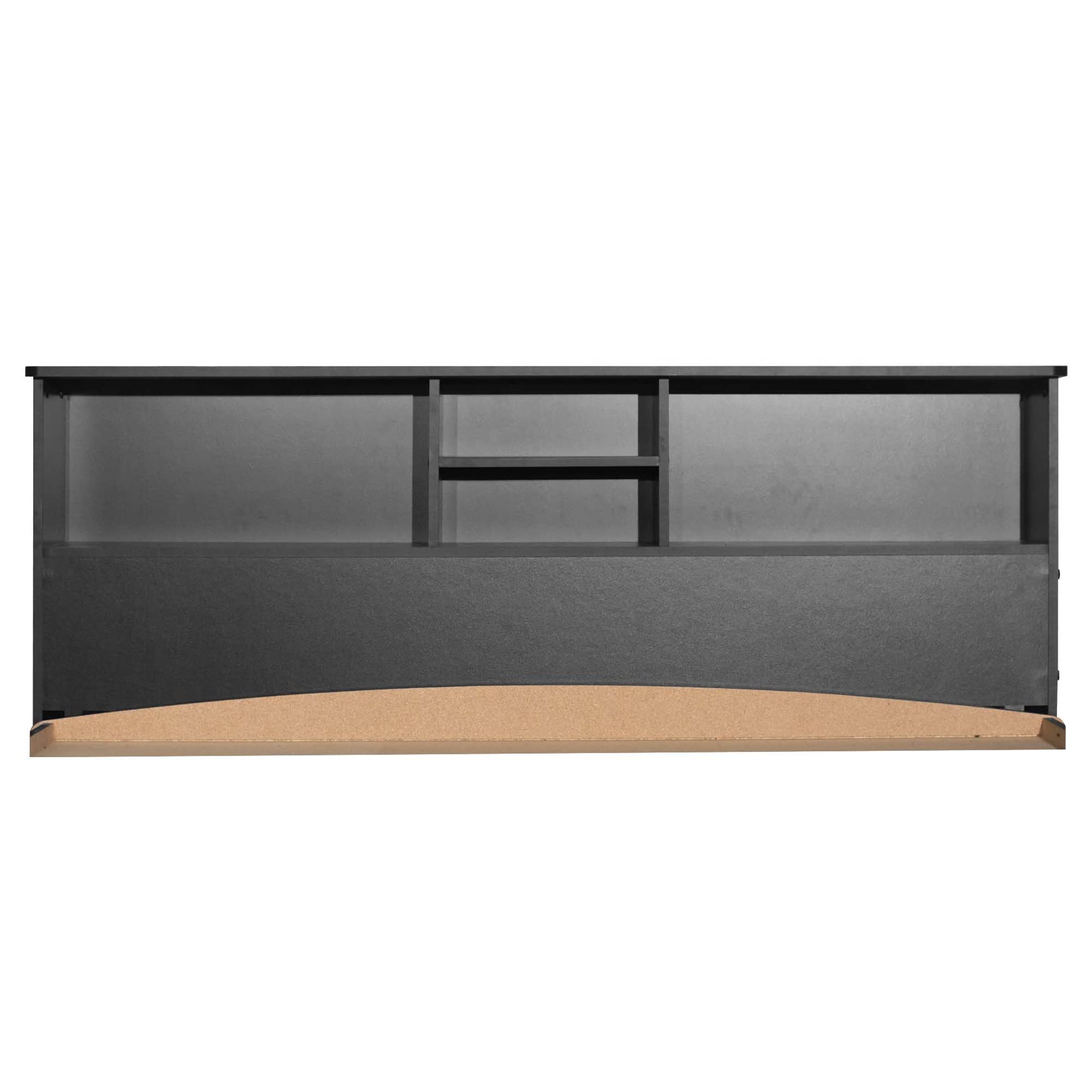 Better Home Products California Wooden Queen Captains Bed in Black