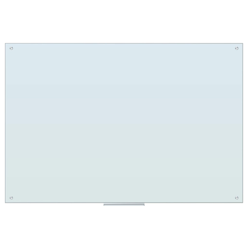 U Brands Glass Dry Erase Board, 70 X 47 Inches, White Frosted Non-Magnetic Surface, Frameless