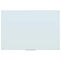 U Brands Glass Dry Erase Board, 70 X 47 Inches, White Frosted Non-Magnetic Surface, Frameless