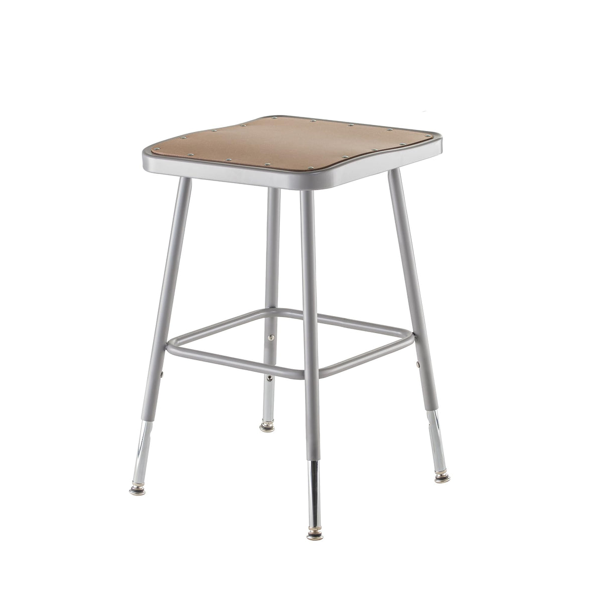 National Public Seating Stools 19&quot;-27&quot; Grey