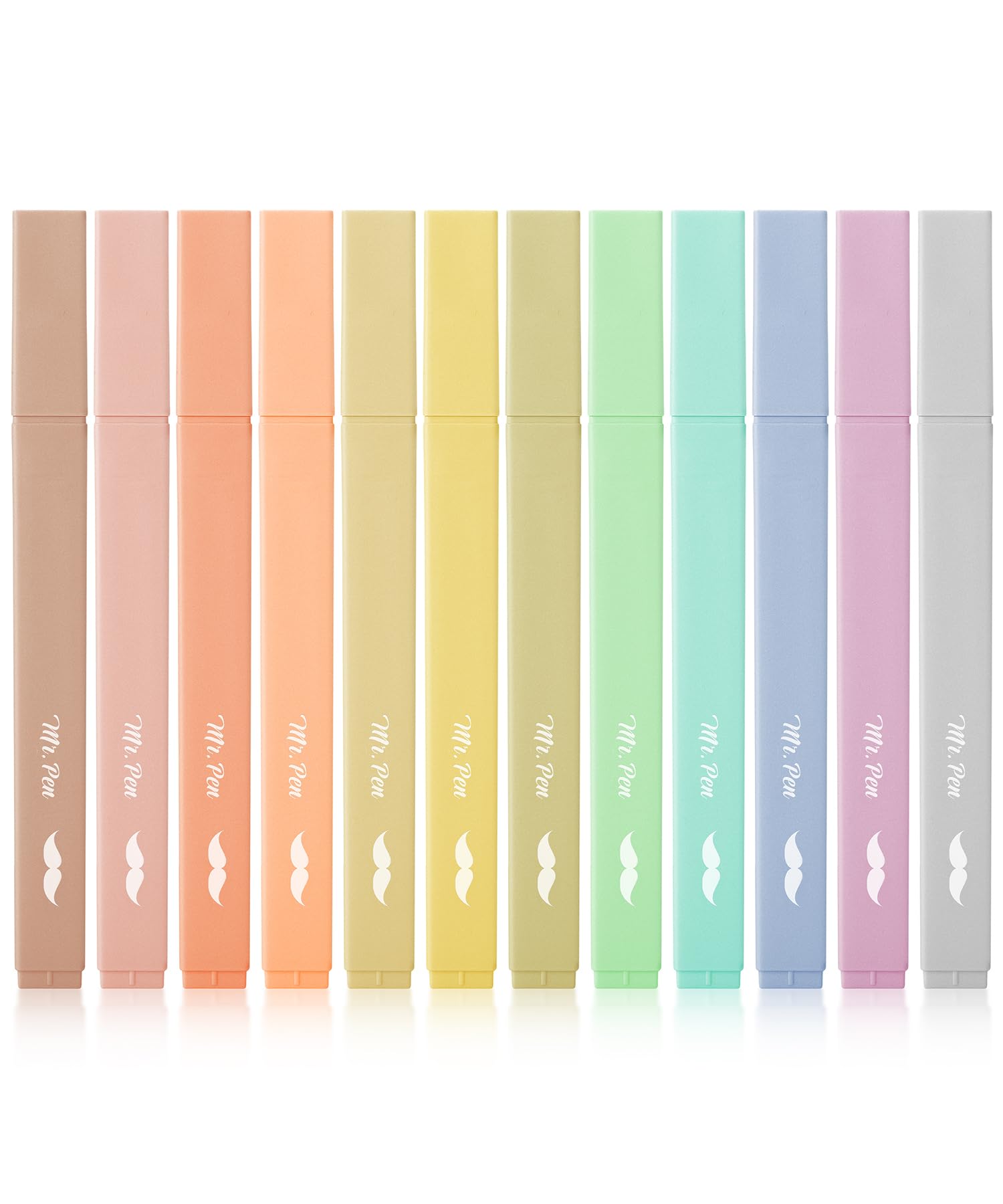 Mr. Pen- Aesthetic Highlighters, 12 Pcs, Chisel Tip, Vintage Colors, Cute Highlighters Assorted Colors, Bible Highlighters And P