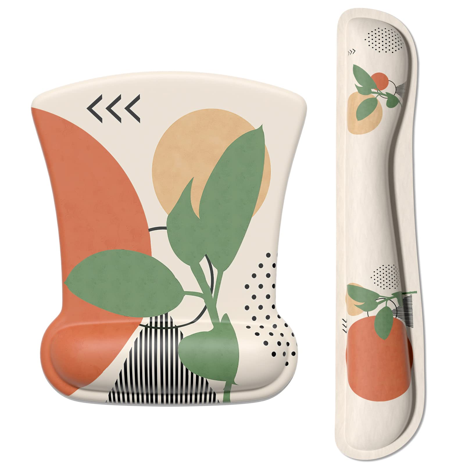 Itnrsiiet Mouse Pad Wrist Support Keyboard Wrist Rest Pad Ergonomic Mousepad Non-Slip Memory Foam Keyboard Pad Easy Typing Pain