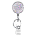 Retractable Badge Holder, Retractable Badge Reels,Lightweight Plastic Badge Reel Card Holder With Key Ring Backing Belt Clip For