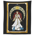 The Goddess Freyja Tarot Card Tapestry - Norse Goddess Freya Pagan Witch Wall Hanging Home Decor (60' X 50')