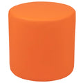 Flash Furniture Nicholas Soft Seating Flexible Circle For Classrooms And Common Spaces - 18" Seat Height (Orange)