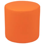 Flash Furniture Nicholas Soft Seating Flexible Circle For Classrooms And Common Spaces - 18" Seat Height (Orange)