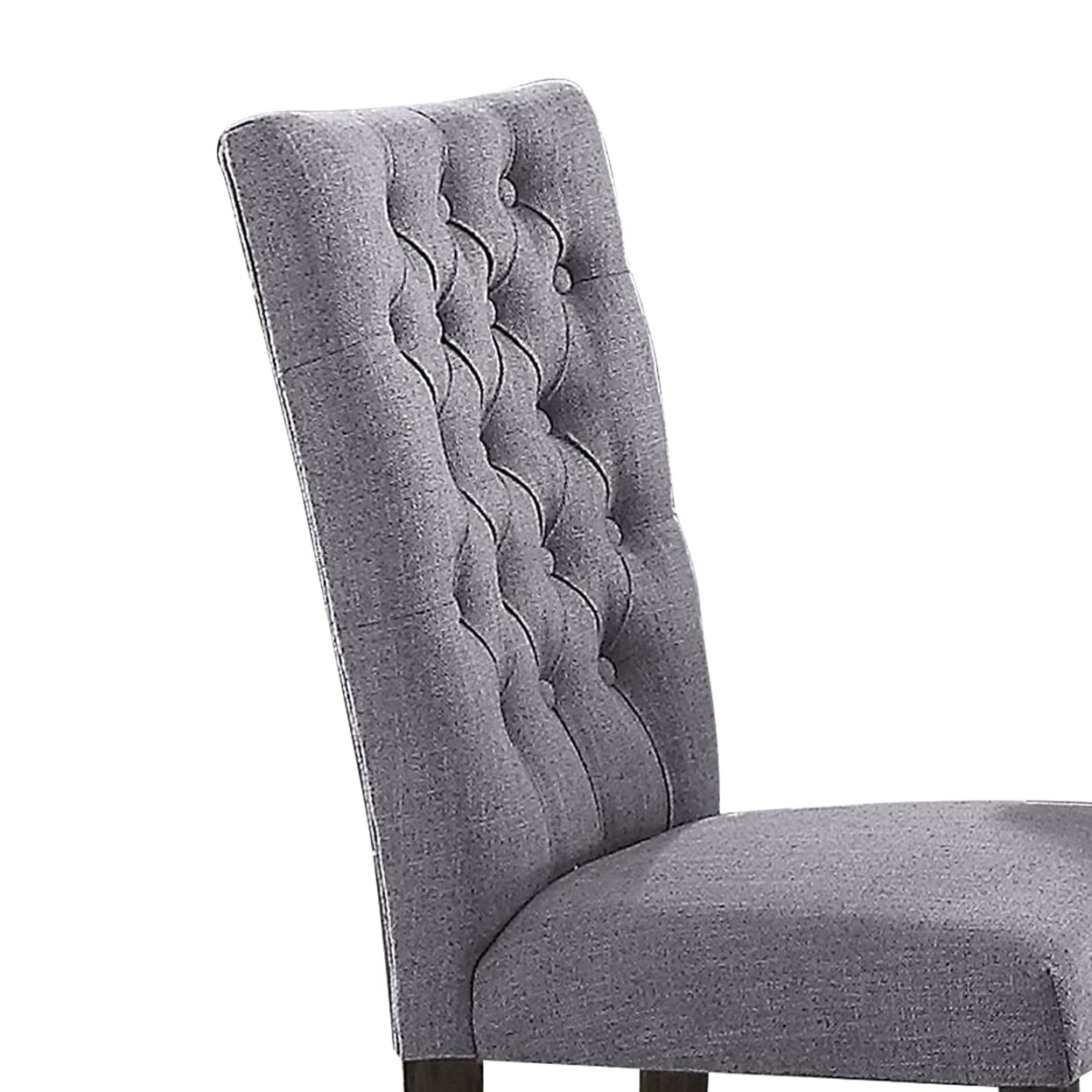 ACME Side Chair, Gray Fabric & Gray Oak