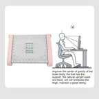 Foot Rest 6 Height Adjustable Under Desk Footrest Ergonomic Foot Stool For Under Desk At Work With Massage Texture And Roller For Office ()