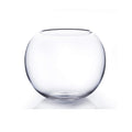 WGV Bowl Glass Vase, Diameter 10, Height 8, Open Width 6, (Multiple Sizes Choices) Clear Bubble Planter Terrarium Fish Bowl for 