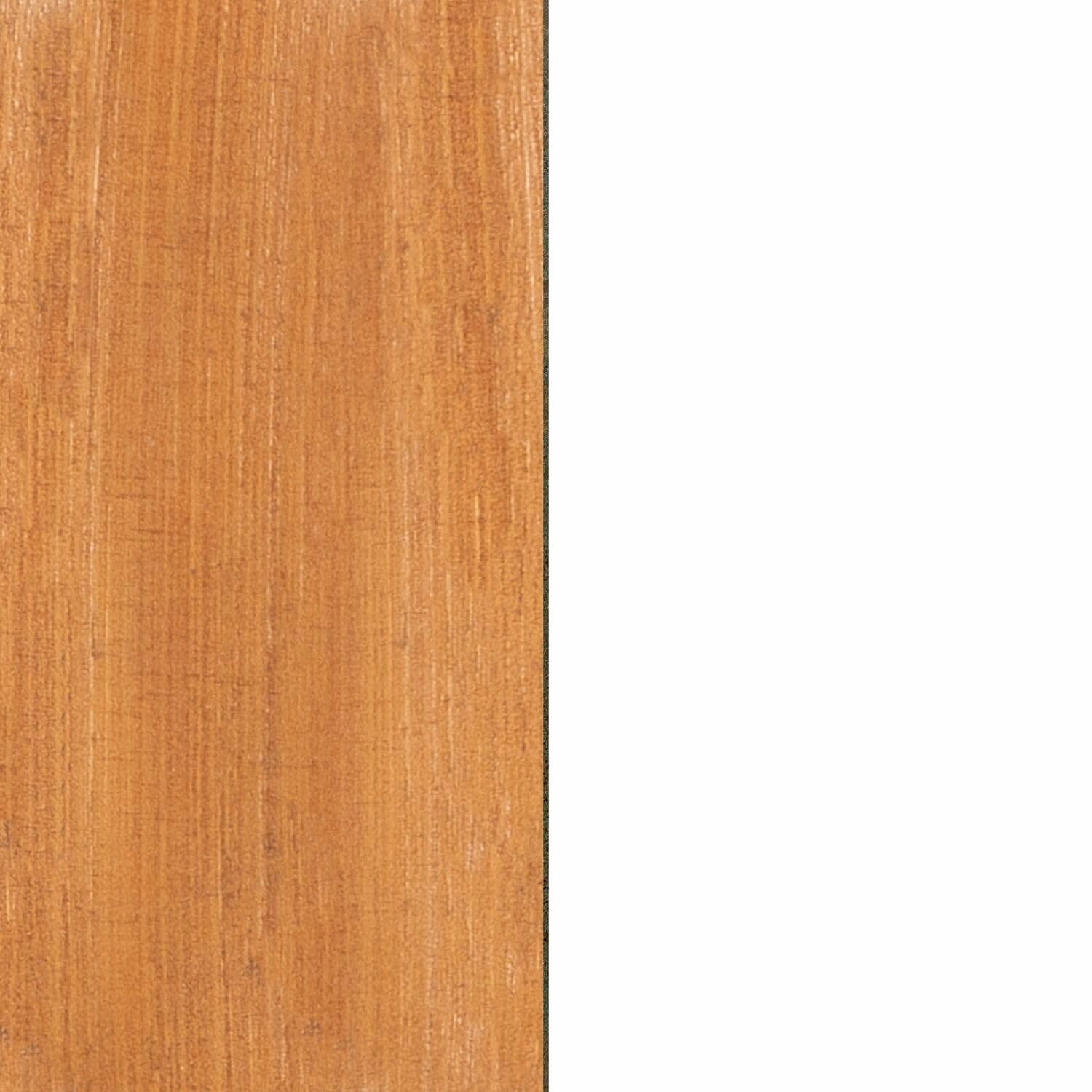 South Shore Hoya Queen Wooden Bed & Rattan Wall-Mounted Headboard Set, White & Natural - Stylish Floral Design for Modern Bedrooms