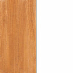 South Shore Hoya Queen Wooden Bed & Rattan Wall-Mounted Headboard Set, White & Natural - Stylish Floral Design for Modern Bedrooms