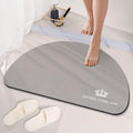 JOLYMIT DShape Bathroom Mat for Kitchen Living Room, Quickly Drying Bathroom Mat, Rubber Non Slip Mat, Washable Bath Mats for B