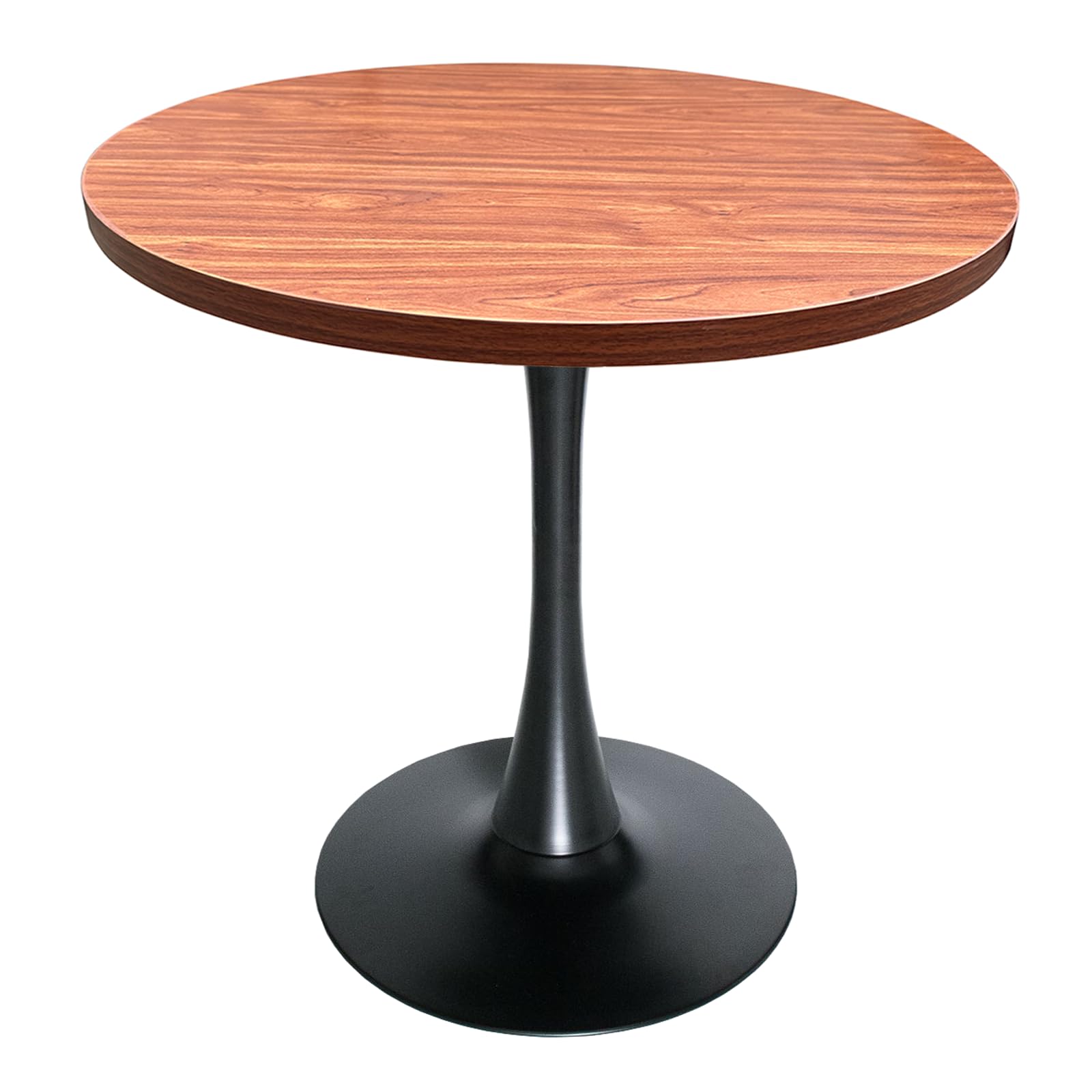 Bristol Dining table, Black Base with 36 Round Light Natural MDF top