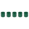 Mega Candles 5 pcs Green 1/2 Inch Diameter Ceramic Chime Ritual Spell Candle Holders, Great for Casting Chimes, Meditation, Ritu