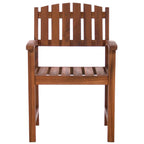 All Things Cedar TD20 Teak Arm Chair | Handcrafted Indonesian Teak Java Finish | Solid Brass Fittings | Curved Chair Back | Mortise & Tenon Joinery | Outdoor Wooden Chair | 24x23x41h
