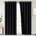 Nicetown High-End Thermal Curtains, Full Blackout Curtains 84 Inches Long For Dining Room, Soundproof Window Treatment Drapes Fo