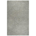 Rizzy Home Alora Decor Geneva 5' X 8' Solid Gray/Ivory Hand-Tufted Area Rug