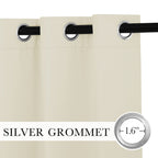 Ryb Home Blackout Curtains With Rustproof Grommets, Room Darkening Privcay Window Treatment Lights & Drafts Block Shades For Kit
