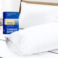 Thread Spread 100% Egyptian Cotton Pillow Cases King - 1000 Thread Count White King Pillow Cases Set Of 2, Soft Cooling & Breath