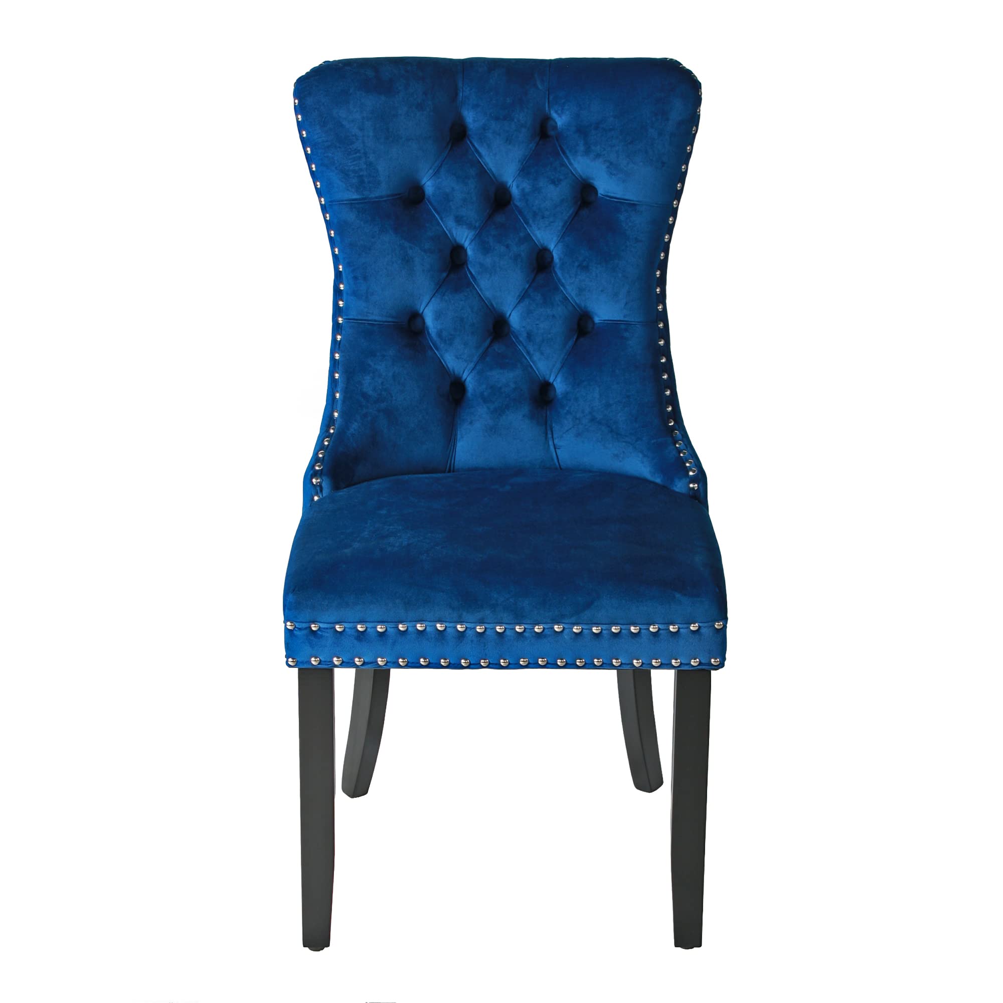 Better Home Products Sofia Velvet Upholstered Tufted Dining Chair Set - Thumbnail 4