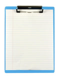 Saunders Us-Works 21567 Acrylic Clipboard - Blue, Letter/A4 Size, High-Clarity Shatter Resistant Writing Clipboard With Inch/Met