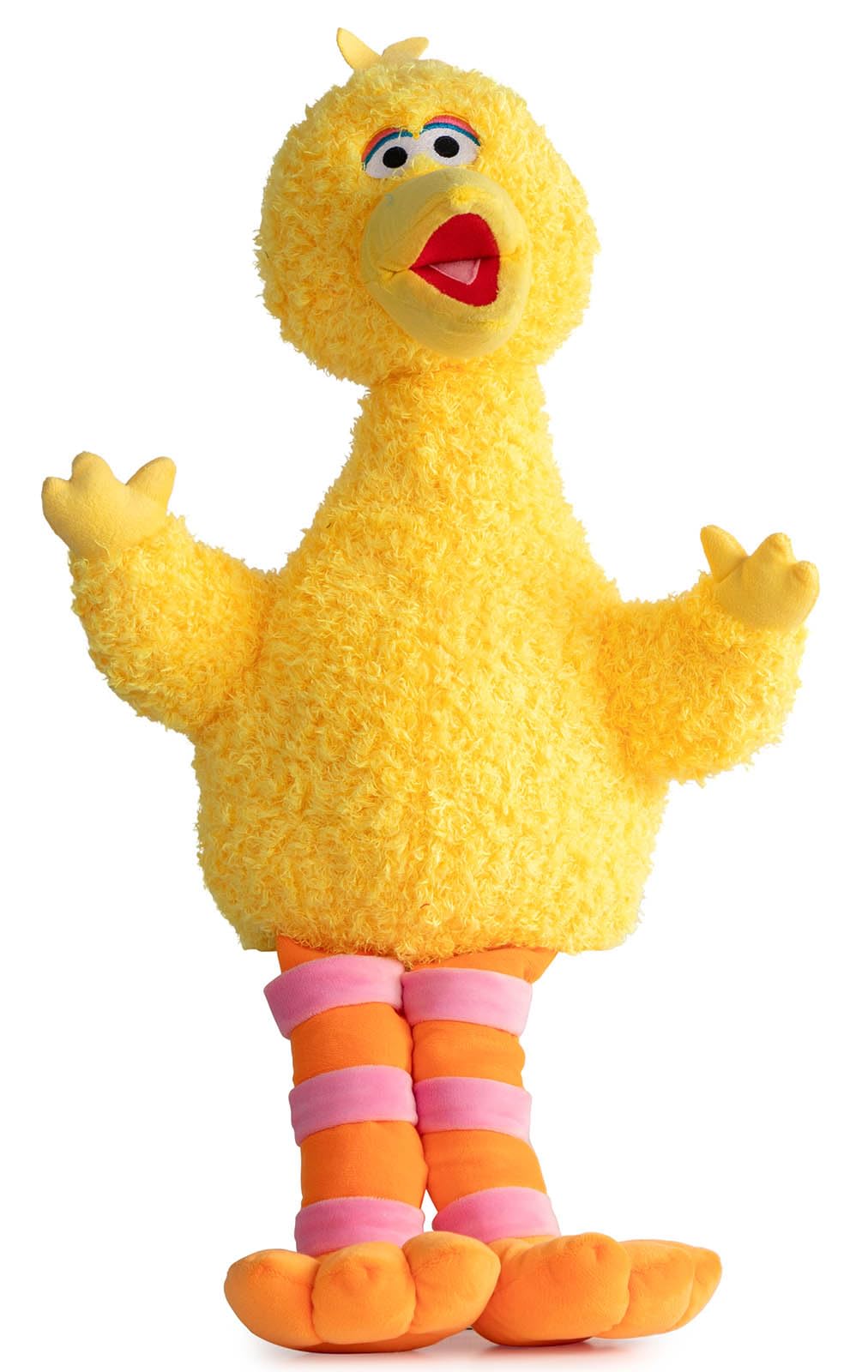 Sesame Street Big Bird Fuzzy Plush Pillow Buddy - Super Soft Stuffed Pillow - 22 Inches