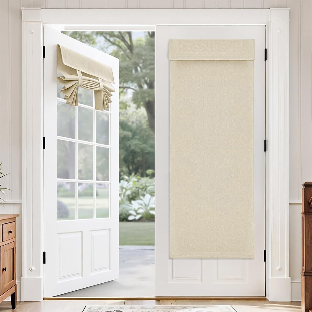 HASTHIP Blackout Roller Blinds for Windows and Door, Shade Privacy Curtain