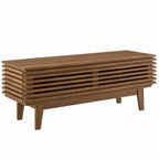 Modway Render 46" Mid-Century Modern Low Profile Tv Stand In Walnut, 46 Inch