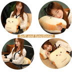 Goylmc Toast Bread Plush Pillow, Bread Stuffed Pillow,Food Plush Pillow With Hand Pocket Great Gift Choice For Kids Adults (15.7