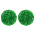 vidaXL Artificial Boxwood Balls 8.7" Pair – Versatile Indoor/Outdoor Decoration – Authentic Appearance – Weather-Resistant Polyethylene Material – Perfect for Home and Garden Landscape