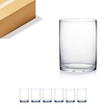 WGV Cylinder Vase Bulk, Width 6'', Height 8'', Clear Glass Container Terrarium Candle Holder for Wedding Centerpiece, Party Even