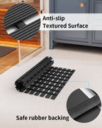 Padoor Shower-Mat Non Slip, Heavy Duty Bathtub-Mat Curlable Quick Drain Sturdy Bath Tub Mat Without Suction Cups For Indoor Outd