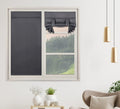 Pi French Door Curtain 2 Panels,Privacy Tie Up Shade Thermal Insulated Window Curtain For Classroom/Sliding Door/Front Door (W30Xl40,Dark Grey)