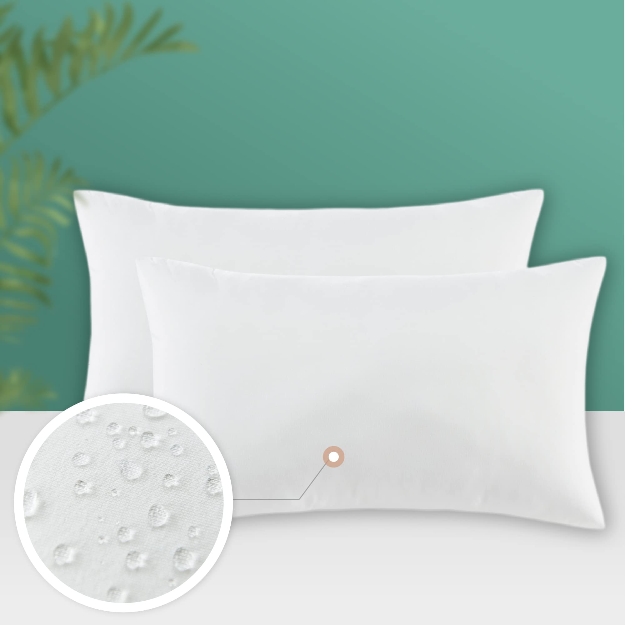 Codi 18X18 Outdoor Pillow Inserts Set Of 2, Patio Throw Pillows Waterproof For Patio Furniture