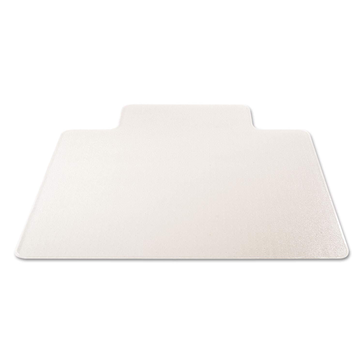 Deflecto Rollamat Frequent Use Chair Mat, Med Pile Carpet, Flat, 45 X 53, Wide Lipped, Clear
