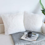 Nordeco Home Luxury Soft Faux Fur Fleece Cushion Cover Pillowcase Decorative Throw Pillows Covers, No Pillow Insert, 22'' X 22''