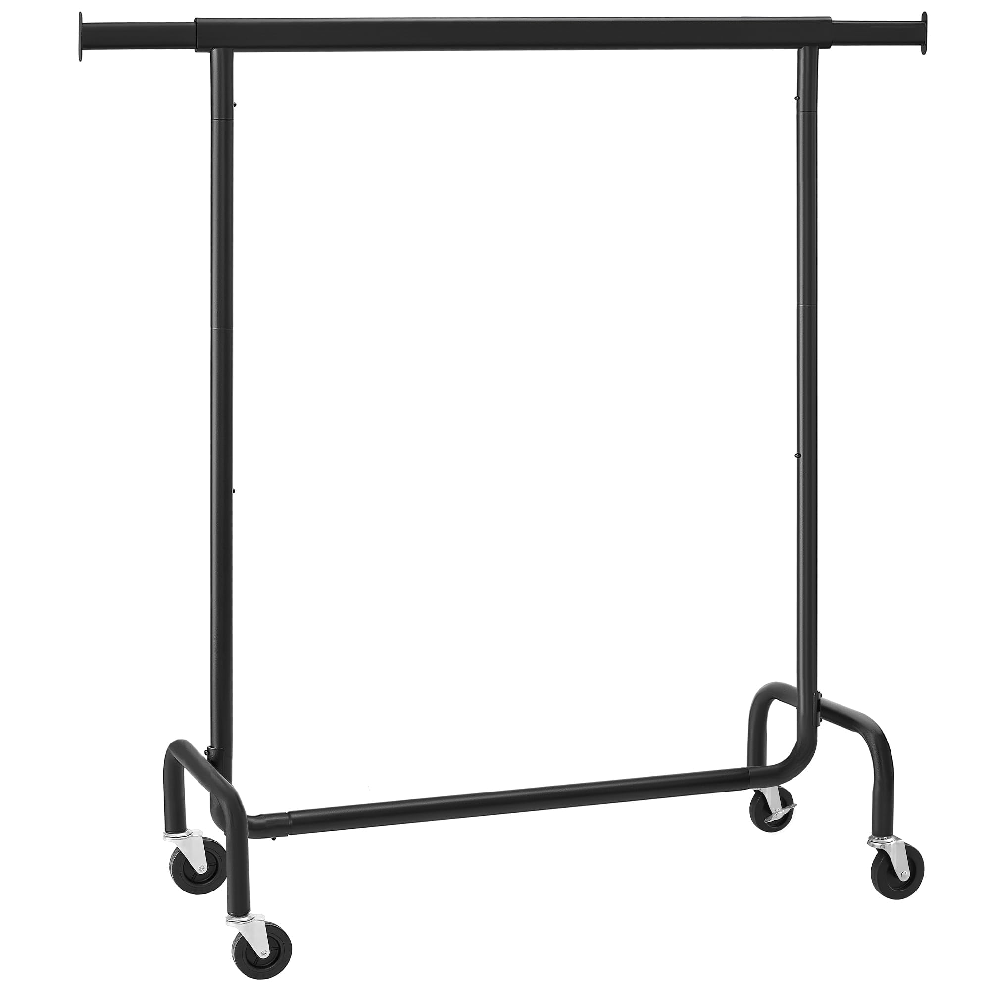 SONGMICS Clothes Rack with Wheels, Heavy-Duty Garment Rack with Extendable Hanging Rod, 286.6 lb Load Capacity, Clothing Rack fo