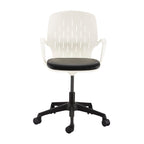 Safco Products Shell Height-Adjustable Desk Chair, White