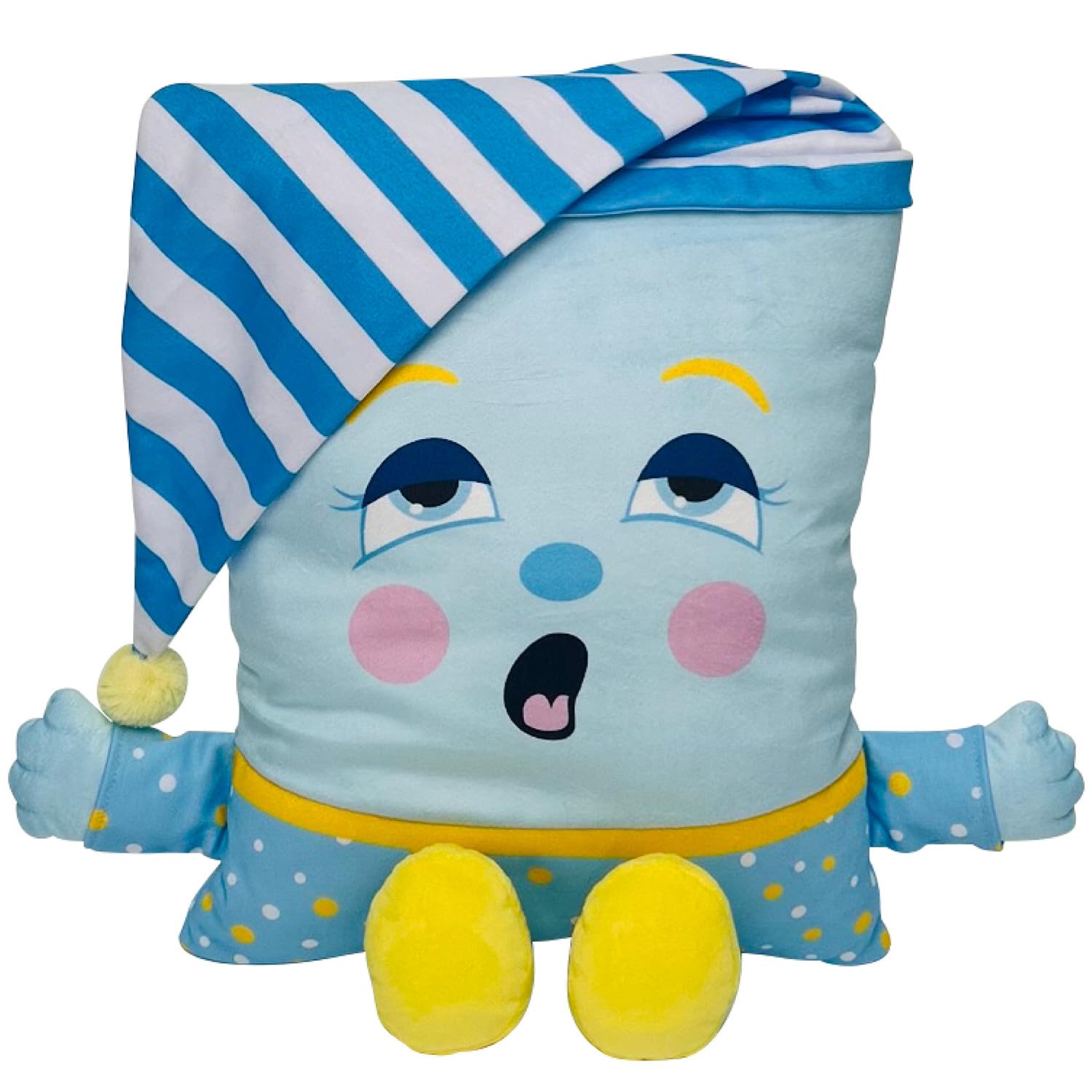 Pillow People: Pj Sandman Plush - 2-In-1 Toy & Pillow, 80'S Nostalgic Plush Pal Reimagined, Soft Stuffed Rectangular Character,