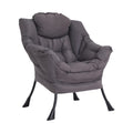 Furlide Modern Lazy Chair, Lounge Accent Chair, Comfortable Reading Chair With Armrests For Bedroom, Study Room, Living Room, Of