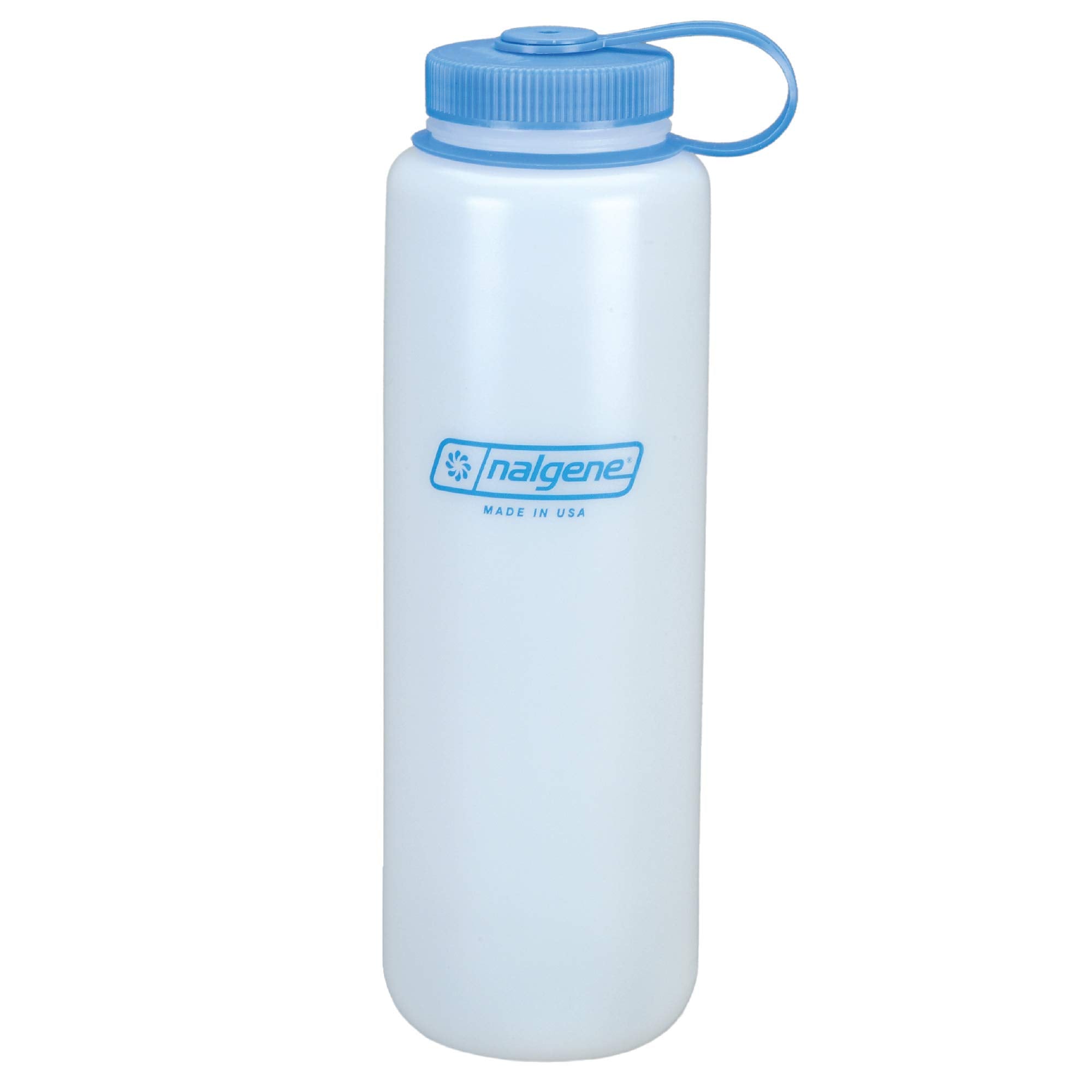 Nalgene HDPE Wide Mouth Water Bottle  Clear  48 oz