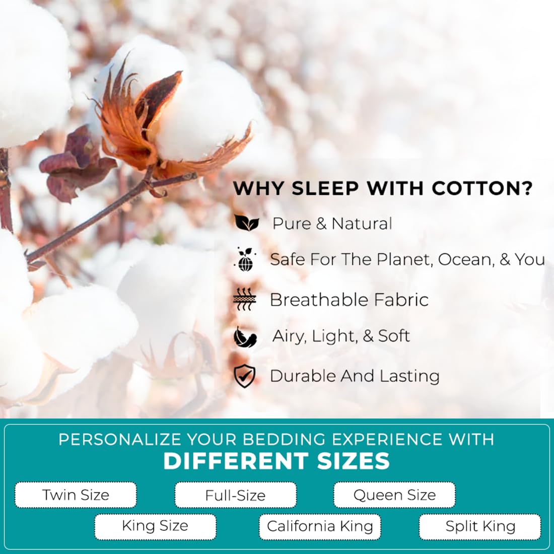 Feather & Stitch 500 Tc King Size Damask Bed Sheet Set, 100% Cotton Soft Breathable Bedsheets, 4 Piece 18' Deep Pockets Sateen Weave Striped Bedding Mattress Resort Hotel Luxury- (Solid White, King)