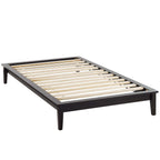 Modway Lodge Wood Platform Twin Bed Frame In Cappuccino