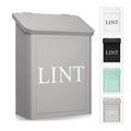 Calindiana Modern Farmhouse Metal Magnetic Lint Bin for Laundry Room Decor and Accessories with Lid and Laundry Room Organizatio