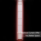 Lemomo 100% Blackout Curtains 52 X 72 Inch/Coral Curtains 2 Panels With Black Lining Room Darkening Thermal Insulated Bedroom Cu