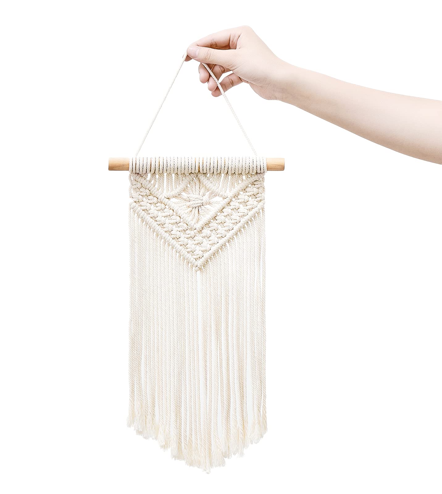 Mkono Small Macrame Wall Hanging 3 Pack Boho Art Woven Wall Decor Home Chic Decoration For Bedroom Living Room Apartment Gallery