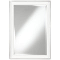 Uttermost Lahvahn White 24 x 34 Rectangular Wall Mirror
